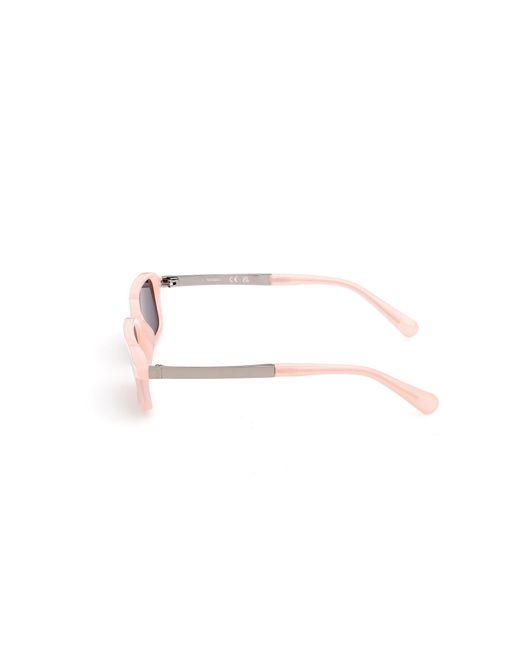 MAX&Co. Pink Mo0159 72A Sunglasses Injected Smoke Squared Normal