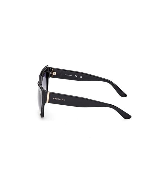 Guess Black Gm00029 01B Sunglasses Acetate Smoke Squared Normal