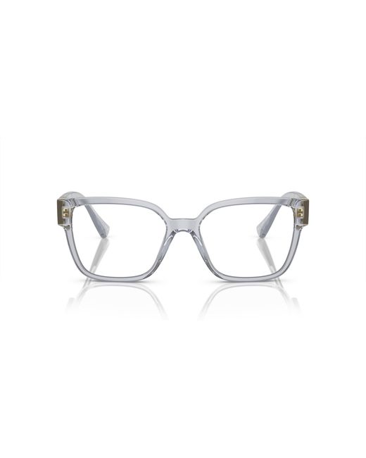 Versace Black Ve3329B 5305 Optical Frames Acetate Transparent Squared Normal