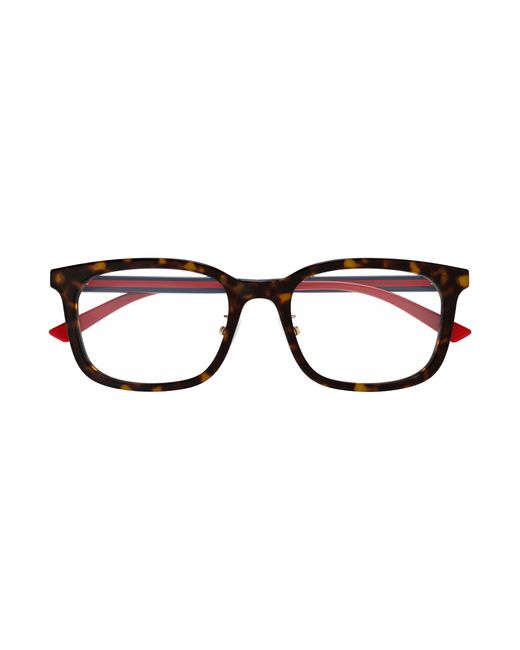 Gucci Black Gg1873Ok 002 Optical Frames Acetate Transparent Squared for men