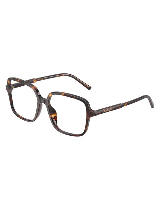 Dolce & Gabbana Black Dg3442 502 Optical Frames Acetate Transparent Squared Normal