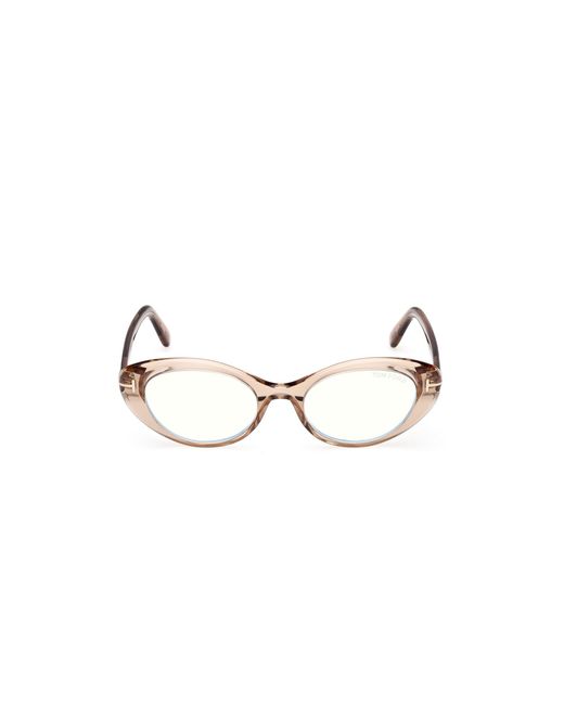 Tom Ford Black Ft6092-B 045 Optical Frames Acetate Round Normal