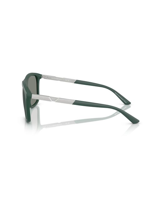 Emporio Armani Green Ea4237 61906R Sunglasses Injected Squared Mirrored for men
