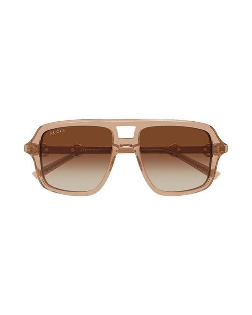 Gucci Black Gg2052S 010 Sunglasses Acetate Pilot