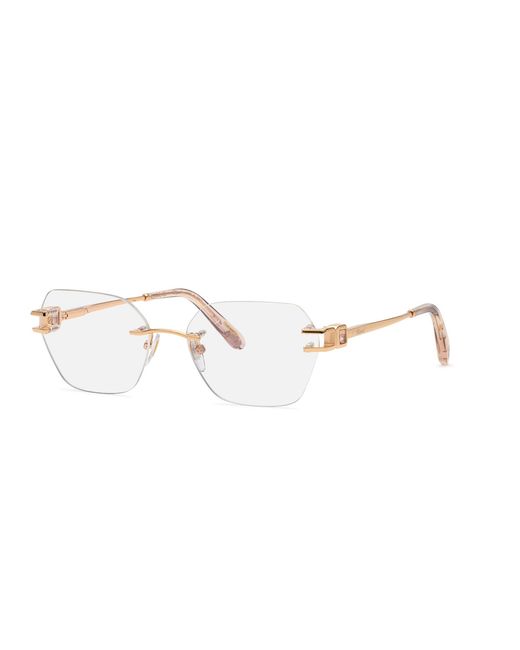 Chopard Black Vchm46S 8Fcks2 Optical Frames Metal Squadrata