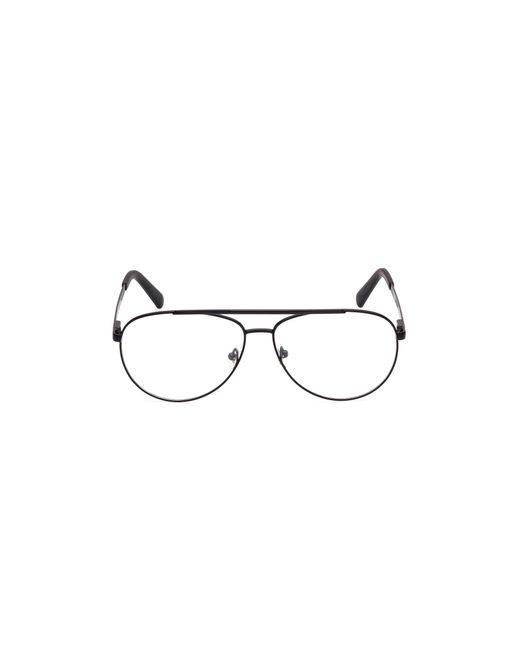 Guess Black Gu50076 002 Optical Frames Metal Pilot Normal for men