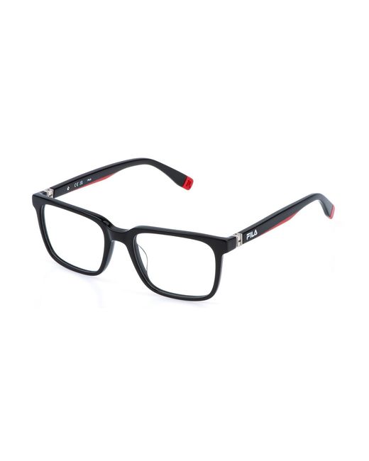 Fila Black Vfi990 700 Optical Frames Acetate Squared for men