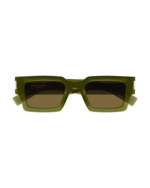 Saint Laurent Green Sl 572 005 Sunglasses Acetate Squared