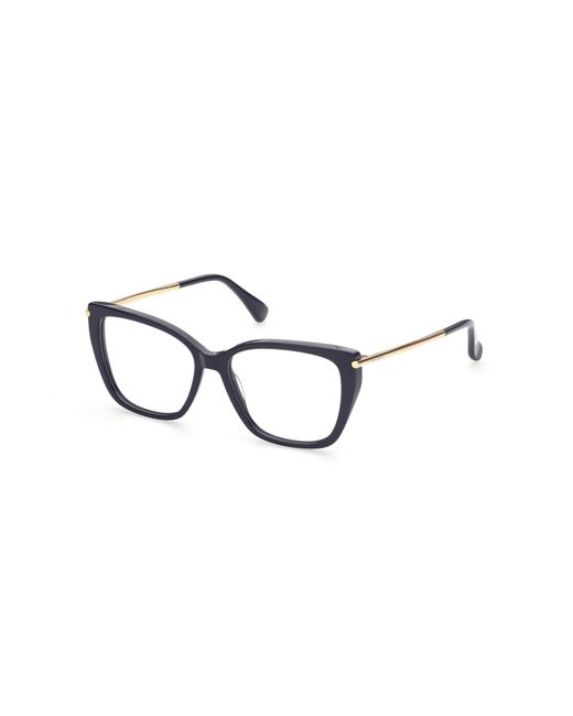 Max Mara Black Mm5007 001 Optical Frames Acetate Squared Normal