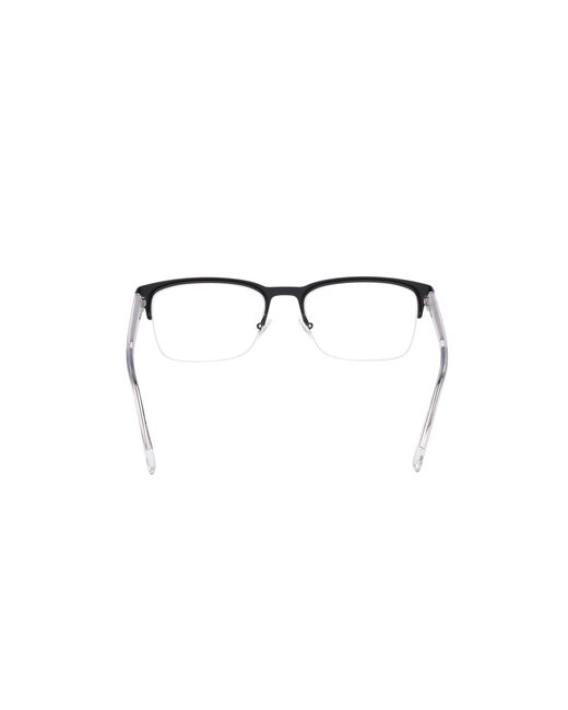Timberland Black Tb50083 002 Optical Frames Metal Squared Normal for men