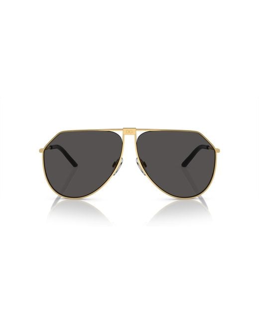 Dolce & Gabbana Black Dg2248 02/87 Sunglasses Metal Pilot Normal for men