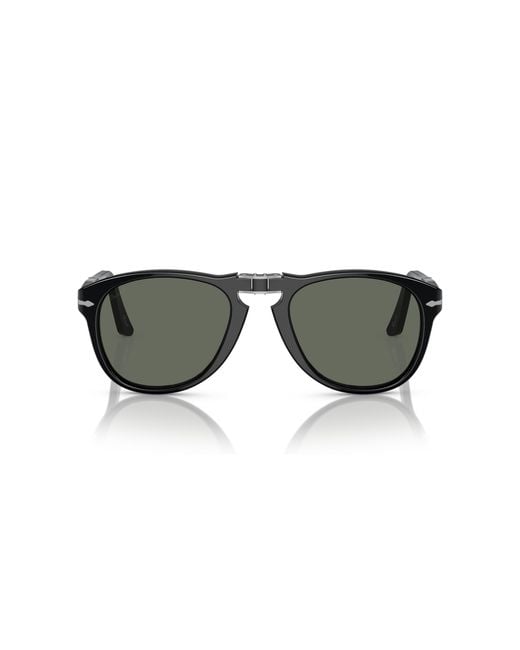 Persol Black Po0714 Folding 95/58 Sunglasses Acetate Pilot Polarized for men