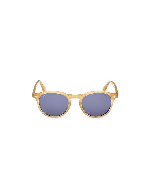 Web Black We0328 41V Sunglasses Acetate Round Normal