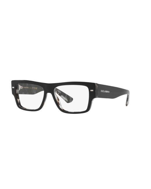 Dolce & Gabbana Black Dg3379 3403 Optical Frames Acetate Transparent Squared Normal for men