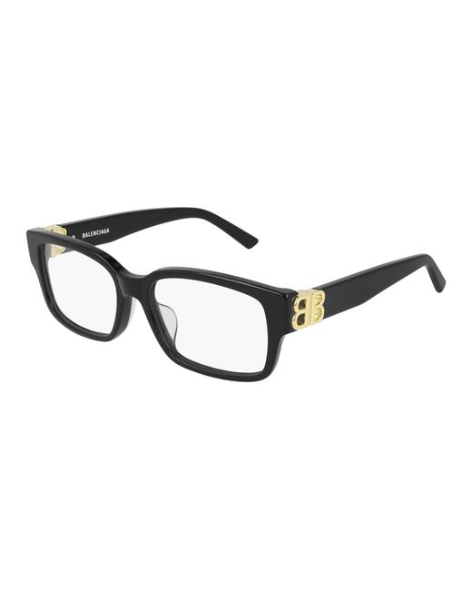 Balenciaga Black Bb0105O 001 Optical Frames Acetate Squared