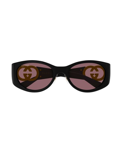 Gucci Black Gg2123Sa 002 Sunglasses Injected Round
