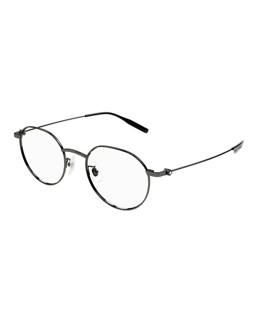 Montblanc Black Mb0317Oa 003 Optical Frames Titanium Transparent Round for men