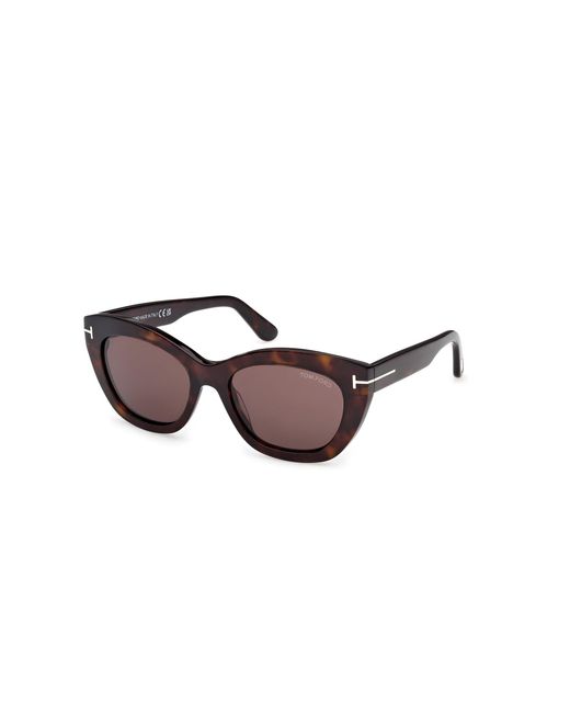 Tom Ford Black Ft1285 Linda-02 52E Sunglasses Acetate Butterfly Normal