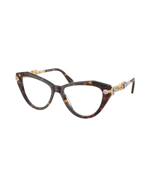 Swarovski Black Sk2047 1002 Optical Frames Acetate Cat Eye Normal