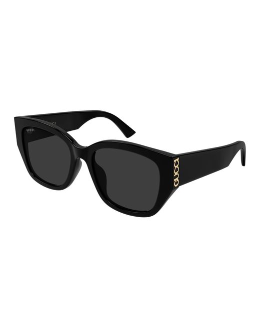 Gucci Black Gg2043Sa 001 Sunglasses Acetate Round