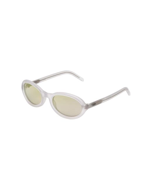 Retrosuperfuture White 6Wk Cherry Frozen Sunglasses Acetate Geometric Normal