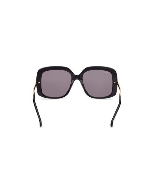 Max Mara Black Mm0195 01A Sunglasses Acetate Smoke Round Normal
