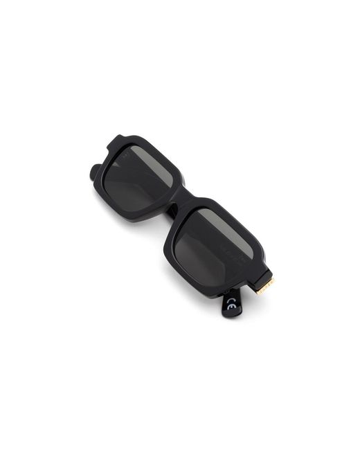Retrosuperfuture Black Njs Caro. Sunglasses Acetate Squared Normal