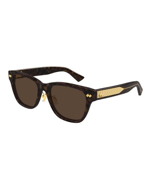 Bottega Veneta Black Bv1402Sk 002 Sunglasses Acetate Squared