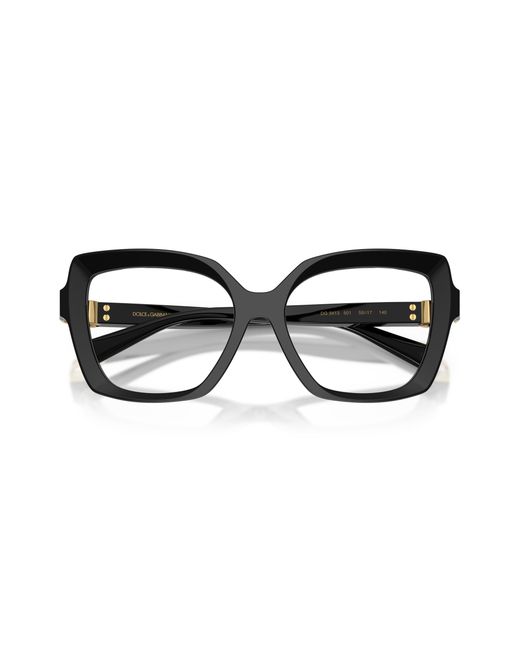 Dolce & Gabbana Black Dg3413 501 Optical Frames Acetate Butterfly Normal