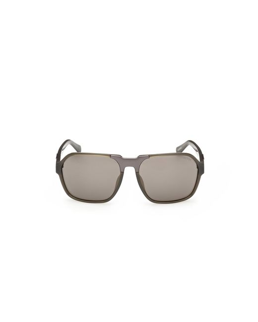 Guess Gray Gu00302 96A Sunglasses Injected Smoke Squared Normal for men