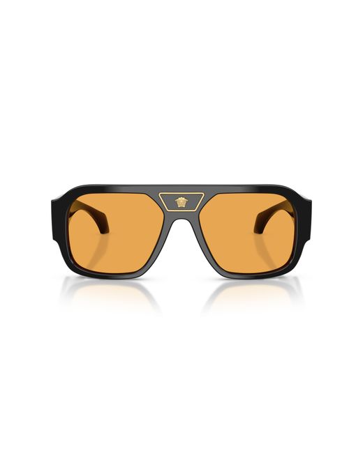 Versace Black Ve4508U Gb1/7 Sunglasses Acetate Squared Normal for men