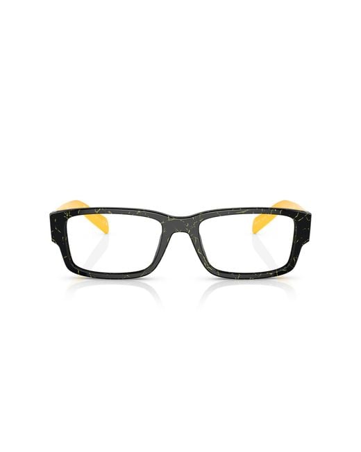 Prada Black Pr 07Zv 19D1O1 Optical Frames Acetate Squared for men