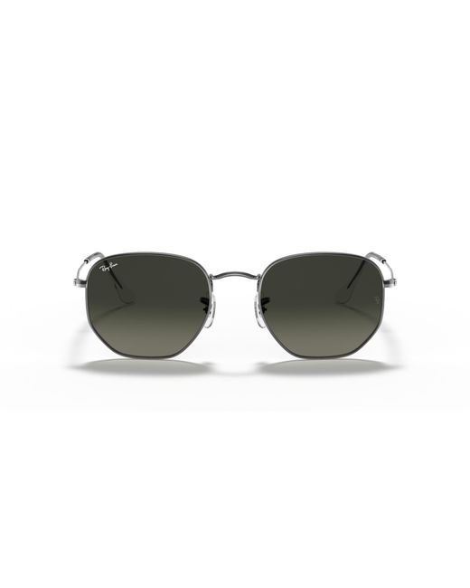 Ray-Ban Black Rb3548n Hexagonal Flat Lens Sunglasses
