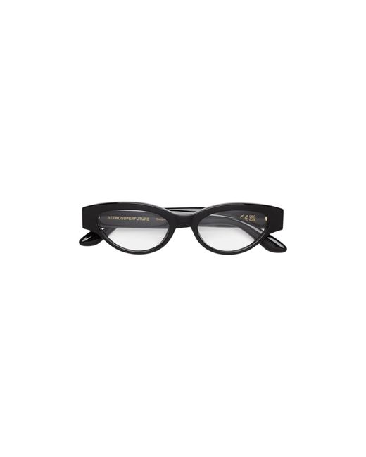 Retrosuperfuture Black Ise Numero 147 Nero Optical Frames Acetate Cat Eye