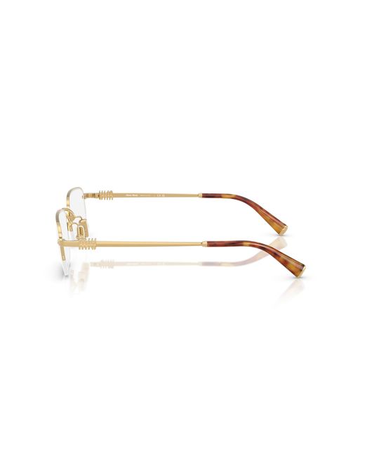 Miu Miu Black Mu 52Wv 5Ak1O1 Optical Frames Metal Transparent Squared Normal