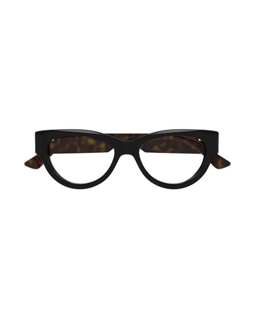 Gucci Black Gg1665O 005 Optical Frames Acetate Transparent Cat Eye