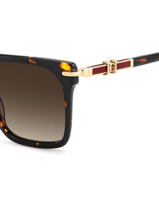 Carolina Herrera Black Her 0421/S 086/Ha Sunglasses Acetate Squared Normal Nuanced