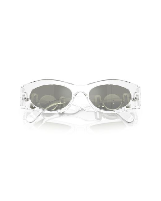 Versace Black Ve4480U 148/30 Sunglasses Injected Round Mirrored