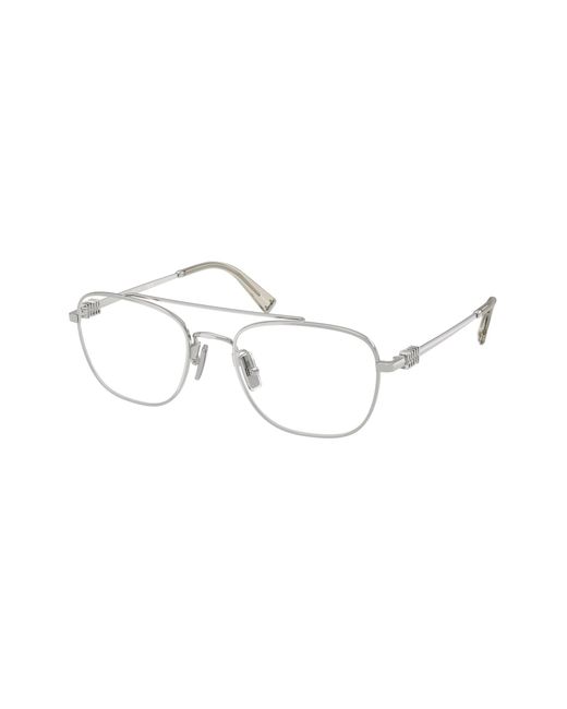 Miu Miu Black Mu 50Wv 1Bc1O1 Optical Frames Metal Transparent Squared Normal