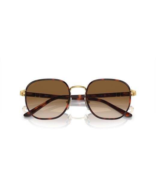 Persol Black Po1015Sj 112651 Sunglasses Metal Geometric Normal Shaded