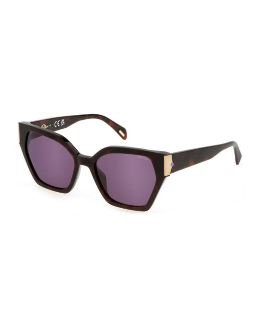 Police Black Spll34 Gem 2 752 Sunglasses Acetate Squared Normal