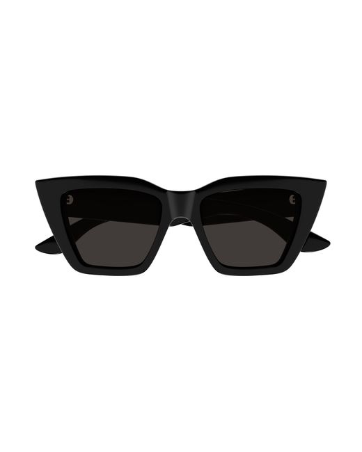 McQueen Black Am0507S 001 Sunglasses Acetate Cat Eye