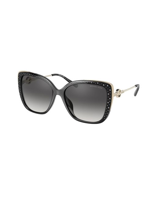 Michael Kors Black Mk2161Bu East Hampton 31108G Sunglasses Plastic Butterfly Normal Shaded
