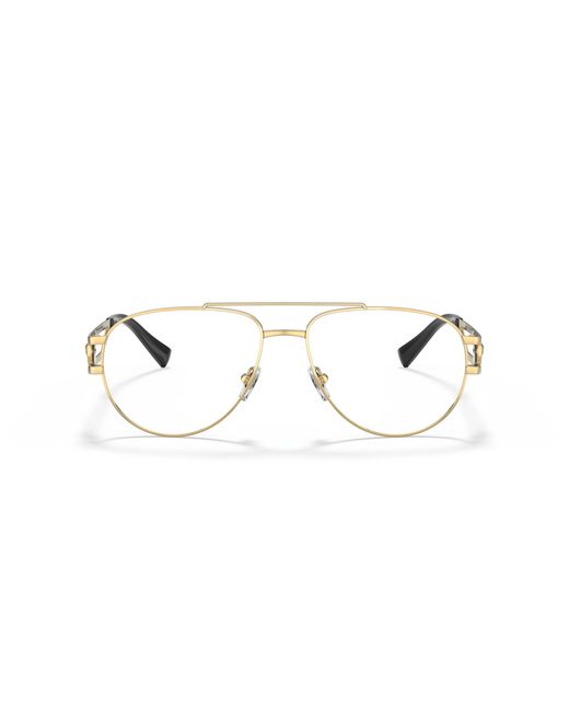 Versace Black Ve1269 1002 Optical Frames Metal Pilot for men