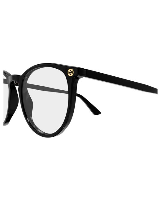 Gucci Black Gg0027O 015 Optical Frames Acetate Transparent Round