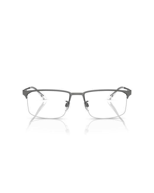Emporio Armani Black Ea1143 3003 Optical Frames Metal Transparent Pillow Normal for men