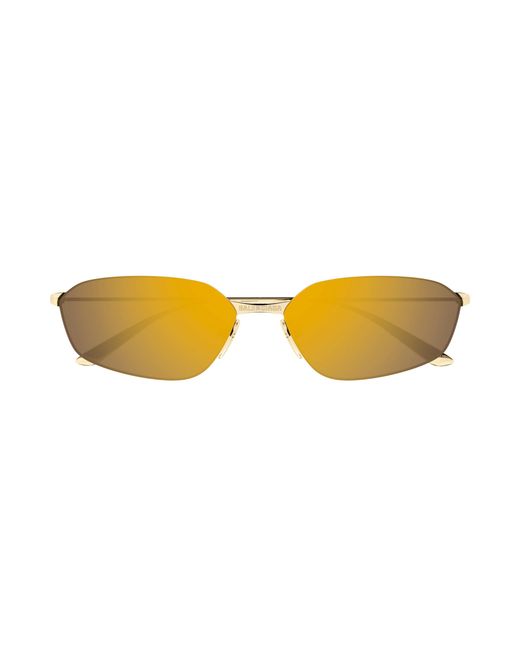 Balenciaga Black Bb0412S 004 Sunglasses Metal Geometric