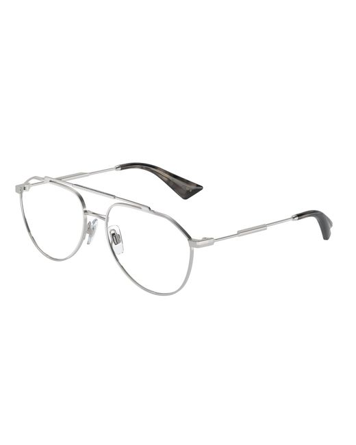 Dolce & Gabbana Black Dg1353 05 Optical Frames Metal Transparent Pilot Normal for men