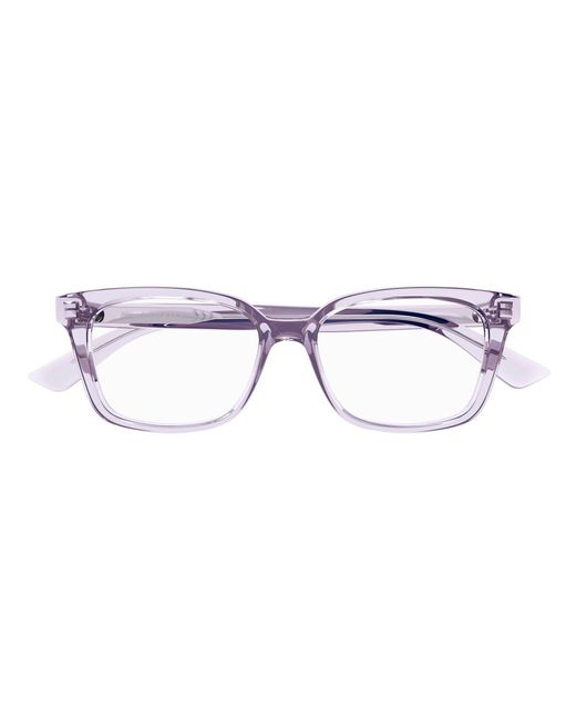 McQueen Black Am0464O 005 Optical Frames Acetate Transparent Squared