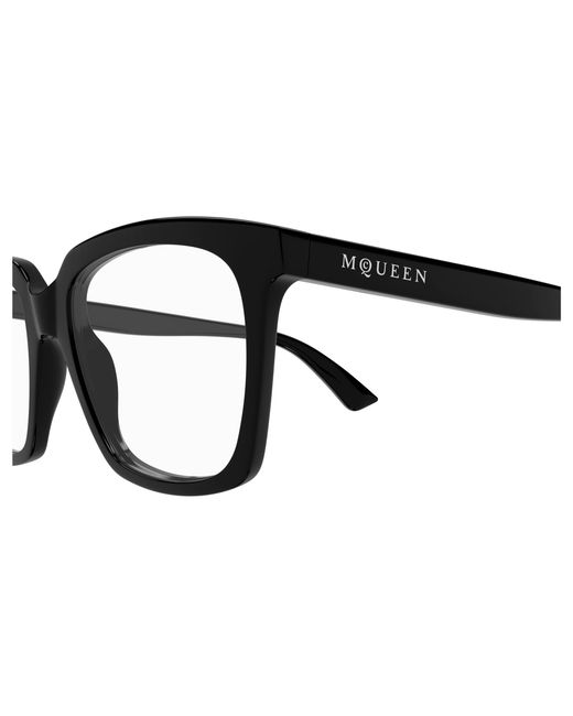 McQueen Black Am0513O 001 Optical Frames Acetate Transparent Cat Eye